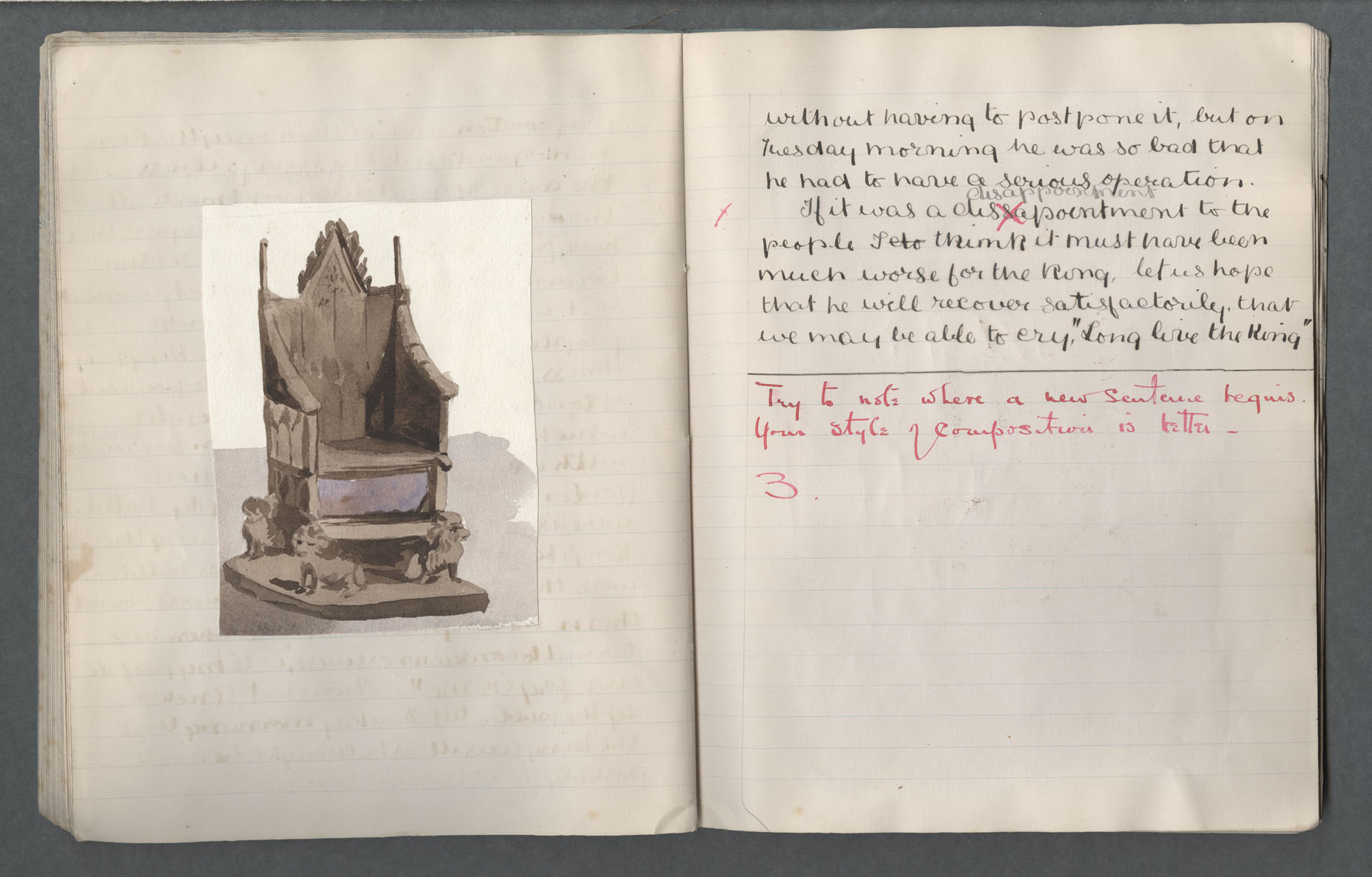 Ruth Martin Carvill's early 1902 Composition book - 30 June 1902 essay - page 3 of 3
